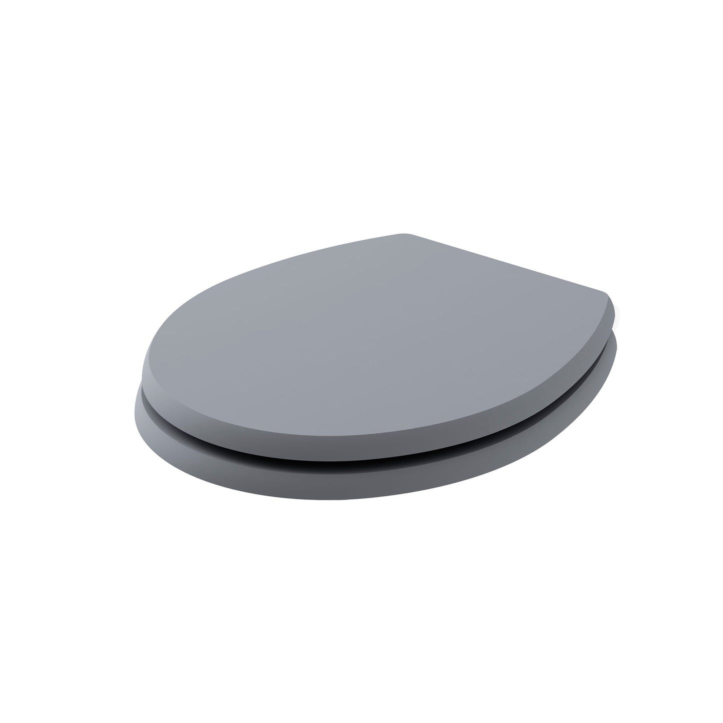 Fitzroy Traditional Round Wood Seat Soft Close Chrome Hinge