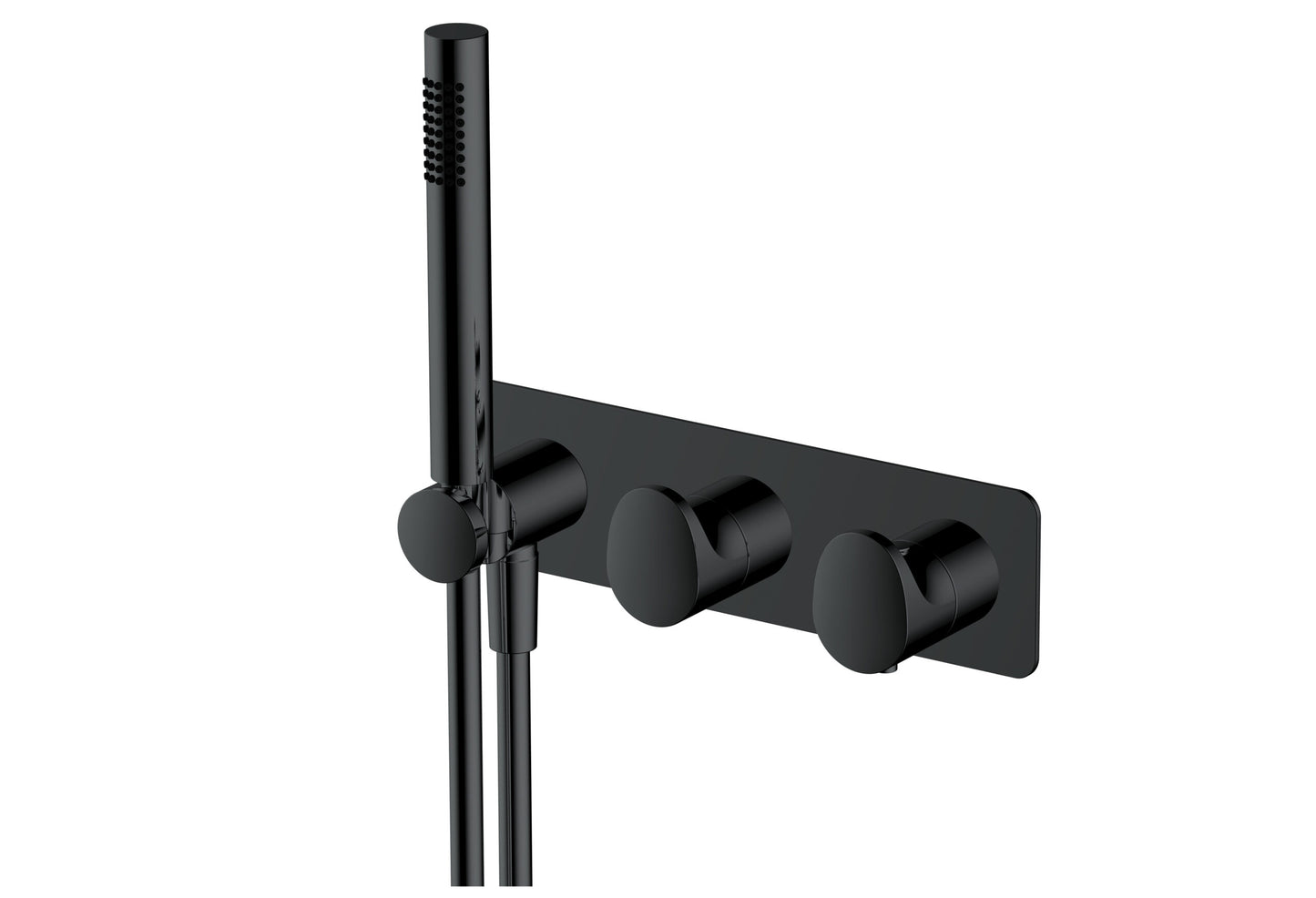 RAK Portofino Thermostatic Dual Outlet Horizontal Concealed Valve Inc Shower Kit