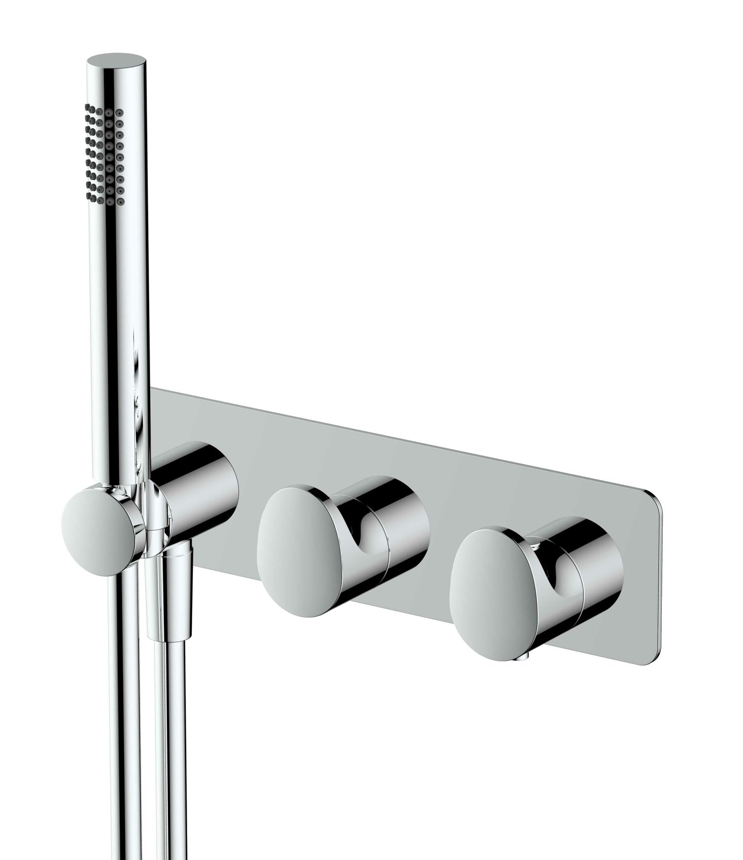 RAK Portofino Thermostatic Dual Outlet Horizontal Concealed Valve Inc Shower Kit