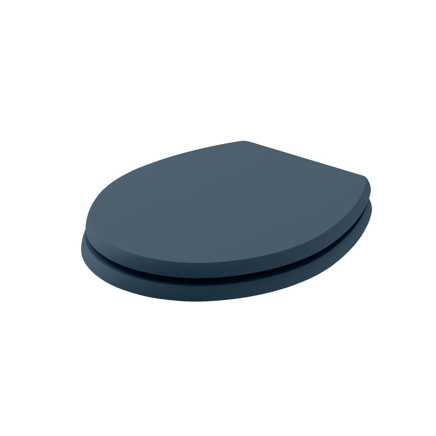 Fitzroy Traditional Round Wood Seat Soft Close Chrome Hinge