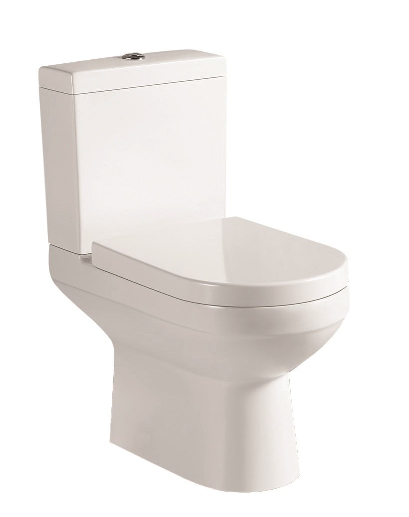 CHLOE Open Back Close Coupled WC & Soft Close Seat