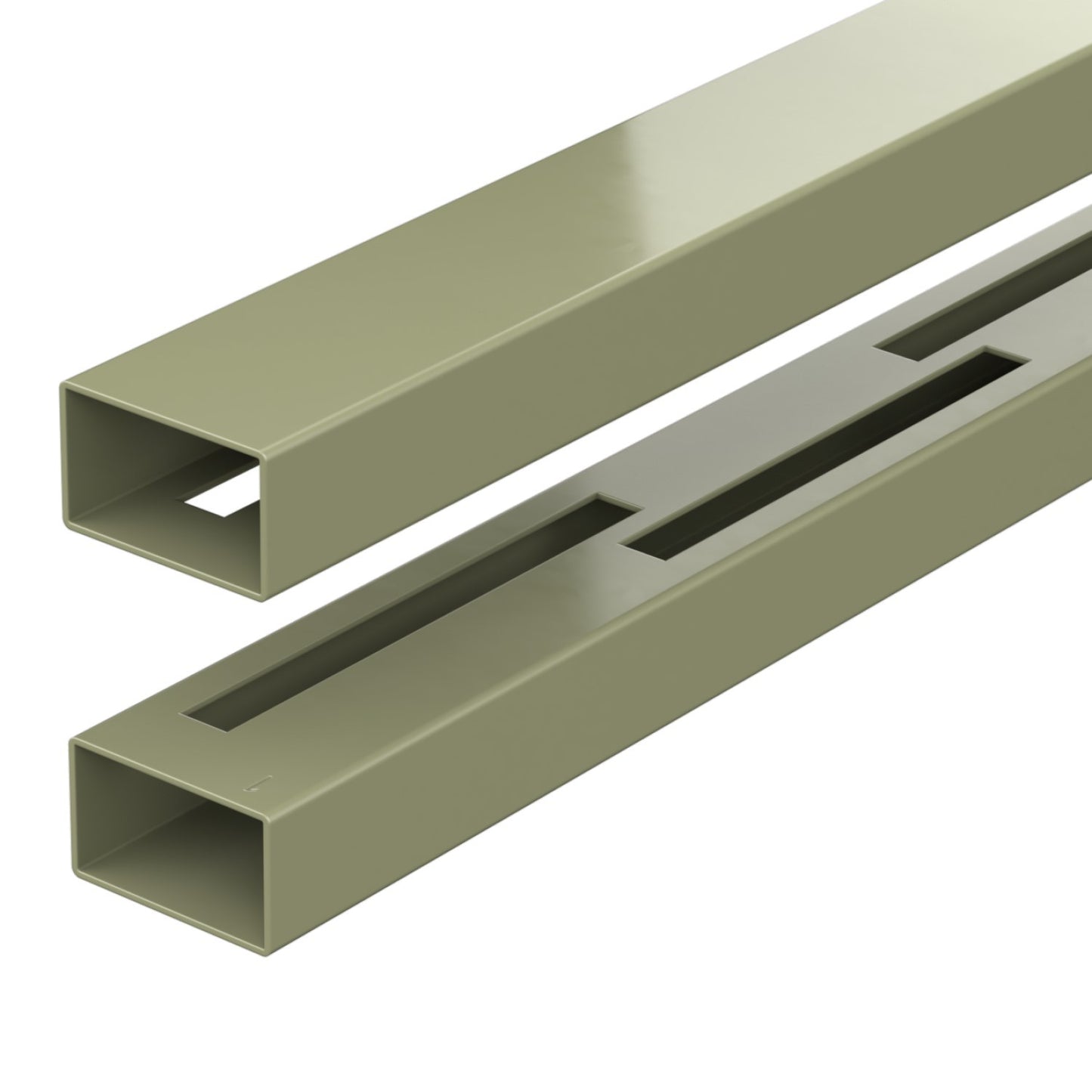 DURAPOST RAILS FOR VENTO UP TO 900MM HEIGHT | 1829MM OLIVE GREY