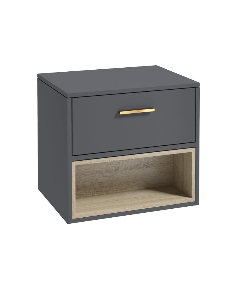 MALMO Wall Hung Single Drawer Countertop Vanity Unit