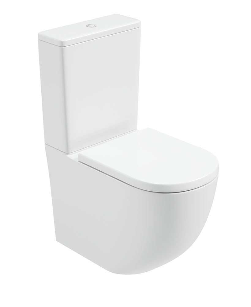 INSPIRE Rimless Fully Shrouded Close Coupled WC & Delta Soft Close Seat