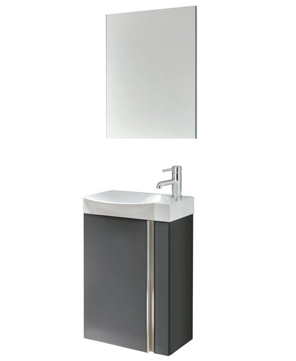 PRAGUE Wall Hung Single Door Vanity Unit