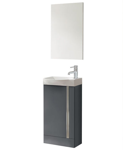 PRAGUE Floorstanding Single Door Vanity Unit