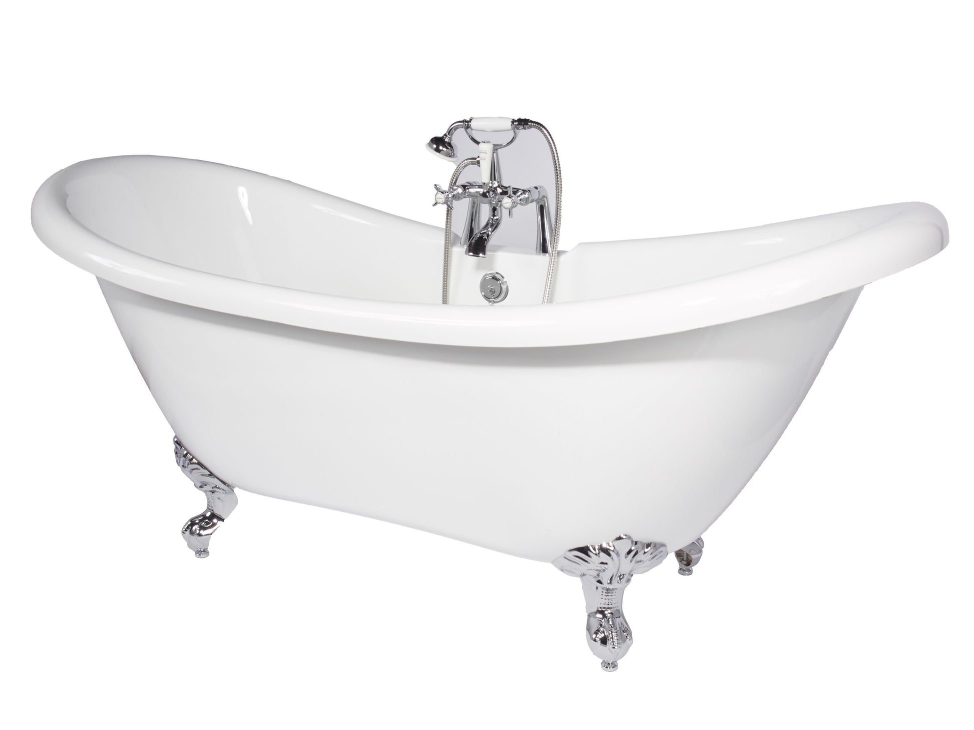 Double Slipper Traditional Style Freestanding Bath