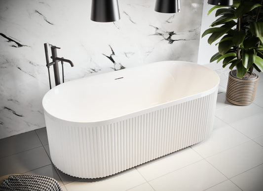 Avara Fluted  Freestanding Bath