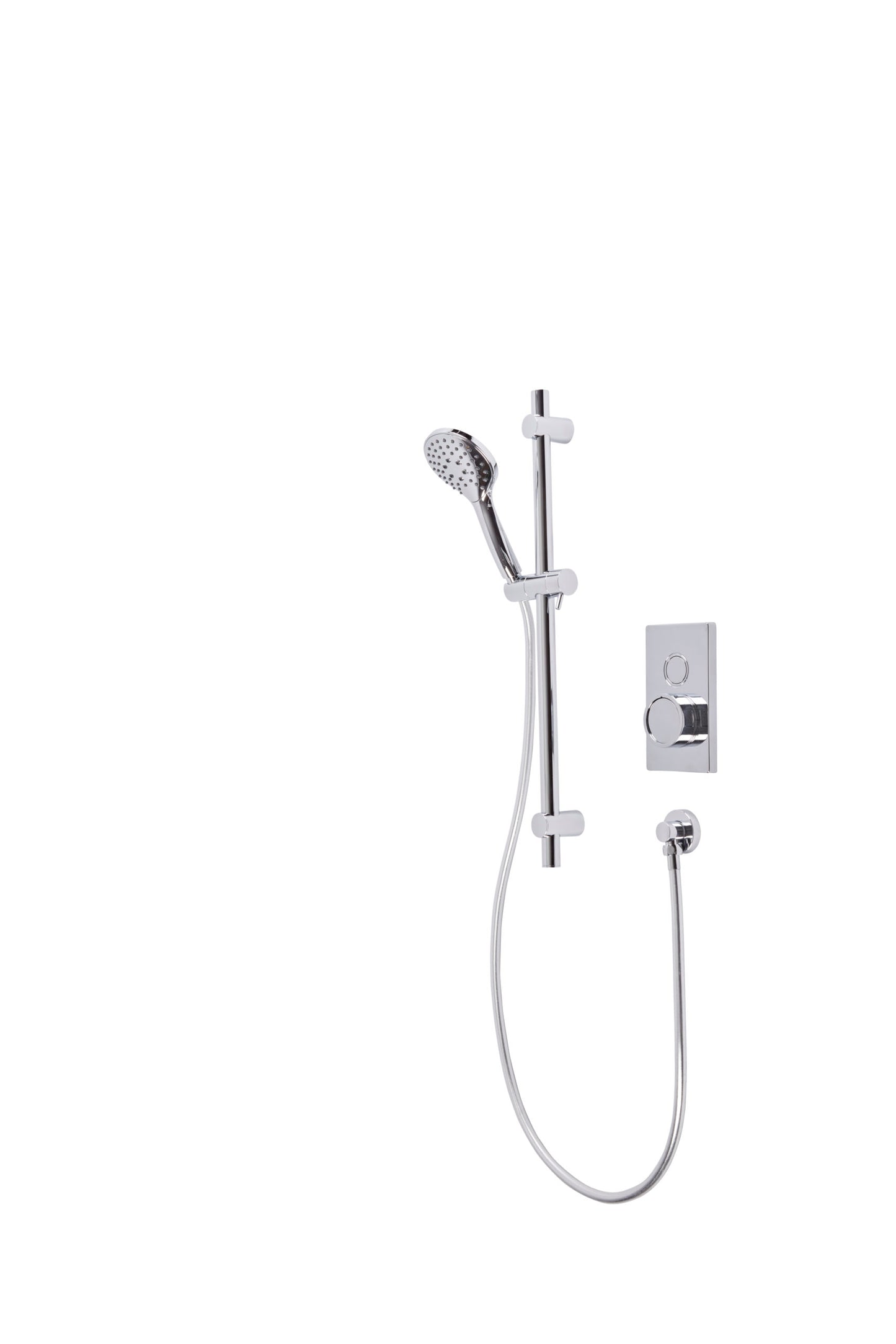 Axiom Single Function Push Button Concealed Shower System with Riser Kit