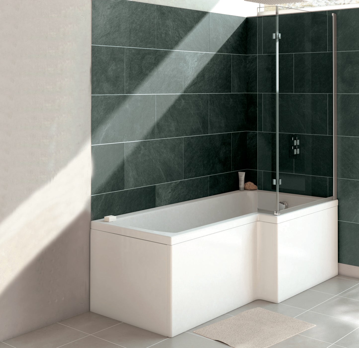 Casanuova  LShaped Shower Bath Screen