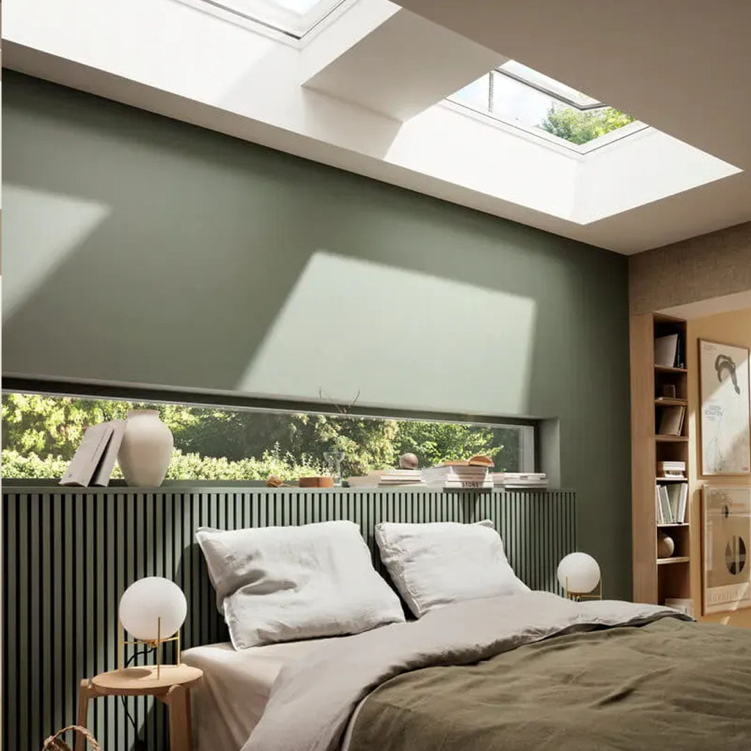 Flat glass rooflight