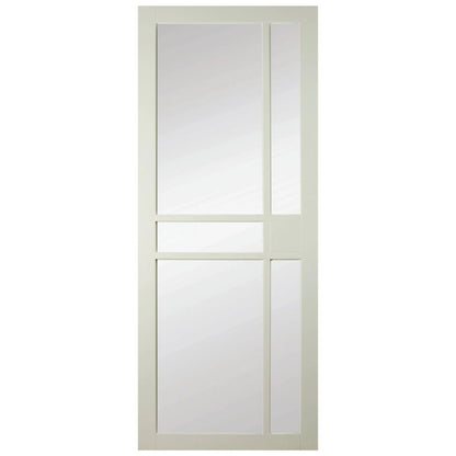 Kensington Belgravia Clear Glass Premium Primed White