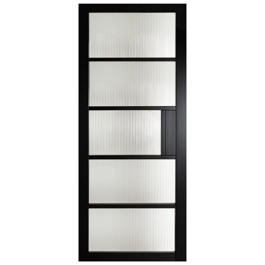 Mayfair Belgravia Reeded Glass Premium Primed Black