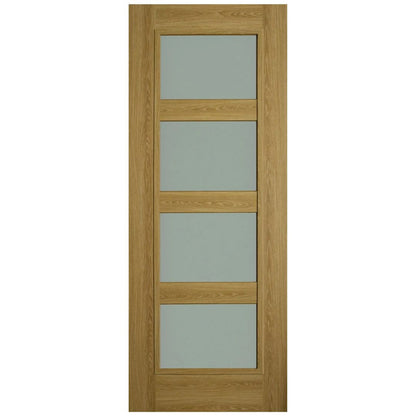 Shaker 4P Luxury Laminate Limed Oak Opal Lam Glass