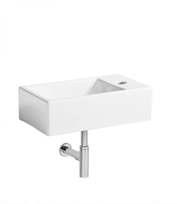 Cloakroom Basins Matrix RH Wall Hung Basin