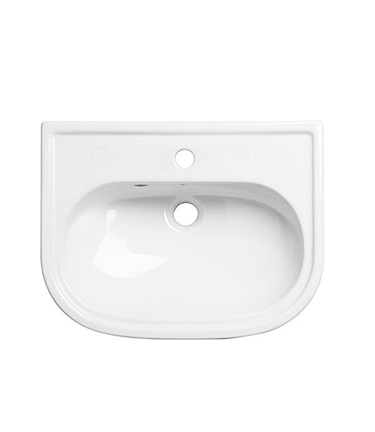 Slim Depth Semi Countertop Basin 1 Tap Hole