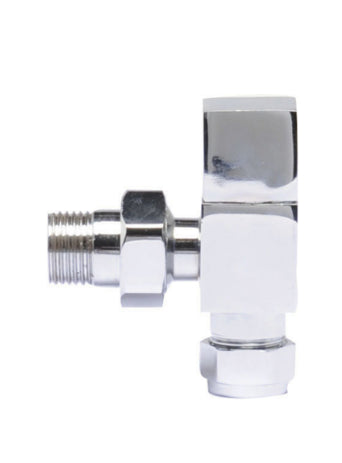 Pure Square Radiator Valves Angled