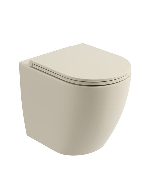 AVANTI Rimless Back To Wall WC & Soft Close Seat Ivory