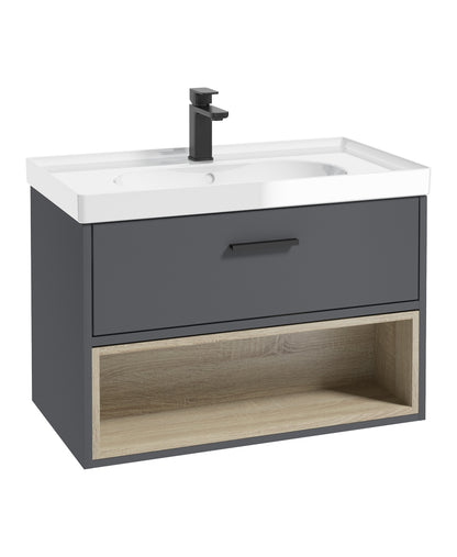 MALMO Wall Hung Single Drawer Vanity Unit