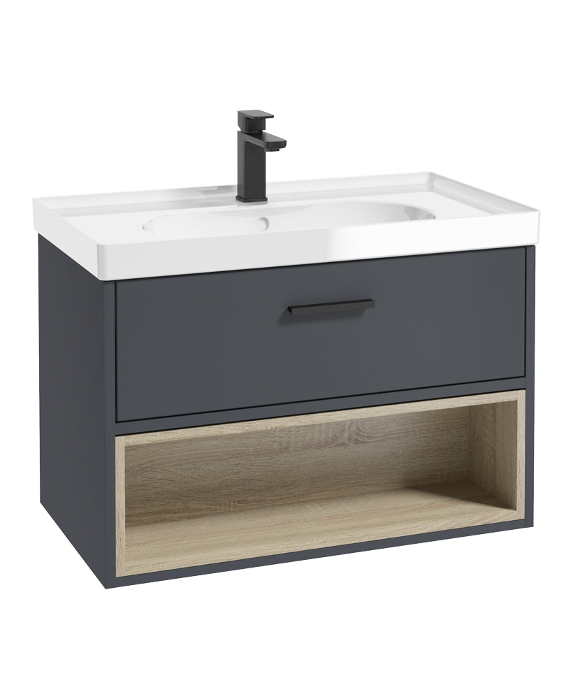 MALMO Wall Hung Single Drawer Vanity Unit