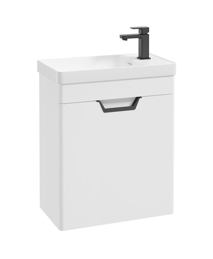 FREYA Wall Hung Single Door Cloakroom Vanity Unit