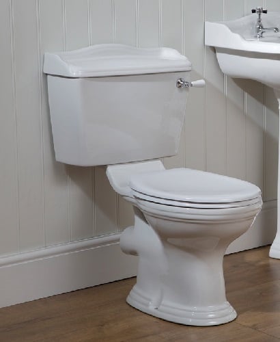 CAMBRIDGE Close Coupled Lever Cistern WC & Bermuda Standard Seat