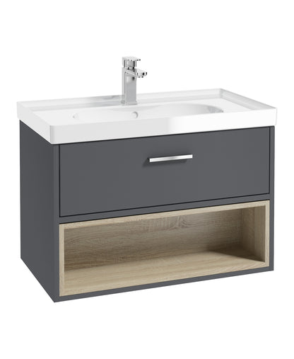 MALMO Wall Hung Single Drawer Vanity Unit