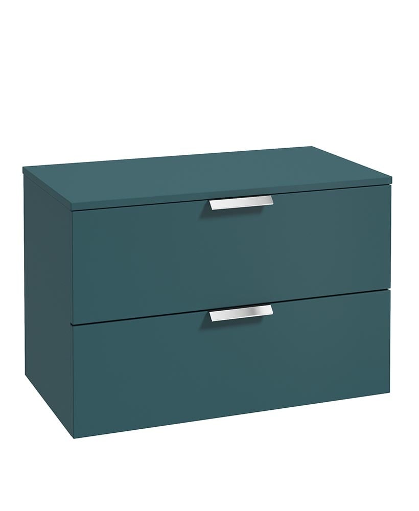 STOCKHOLM Wall Hung Two Drawer Countertop Vanity Unit