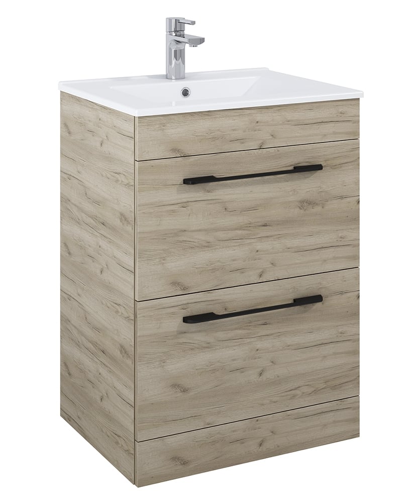 OTTO PLUS Floorstanding Two Drawer Vanity Unit