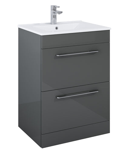 OTTO PLUS Floorstanding Two Drawer Vanity Unit