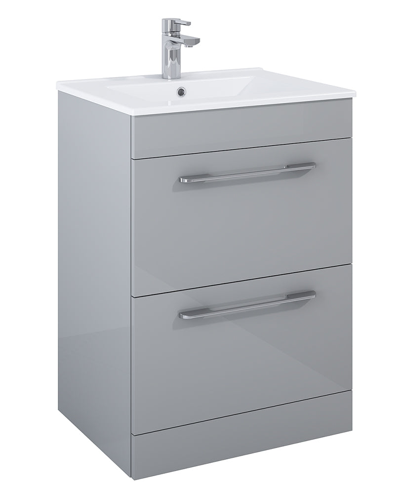 OTTO PLUS Floorstanding Two Drawer Vanity Unit