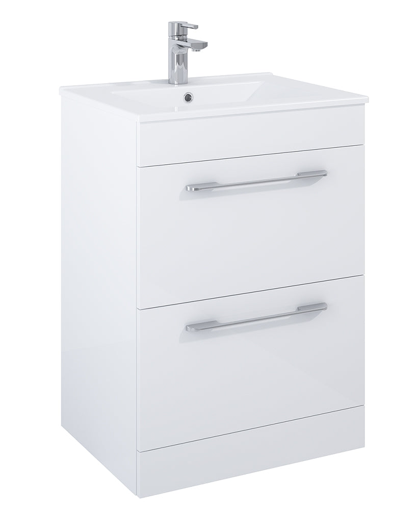 OTTO PLUS Floorstanding Two Drawer Vanity Unit