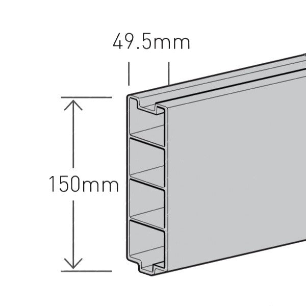 DURAPOST IN-FILL PANELS FOR ALUMINIUM GATE | 1000MM SEPIA BROWN