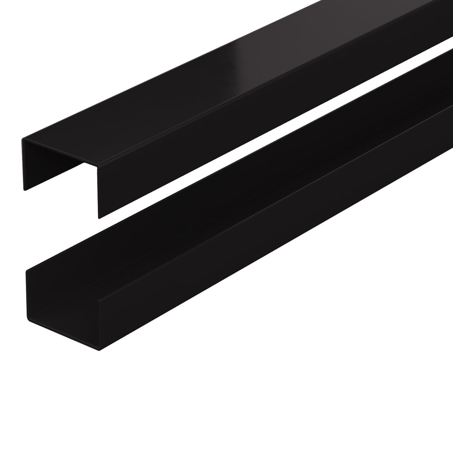 DURAPOST RAILS FOR URBAN SLATTED COMPOSITE PANEL (PK2) | BLACK