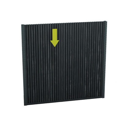 DURAPOST RAILS FOR URBAN SLATTED COMPOSITE PANEL (PK2) | OLIVE GREY