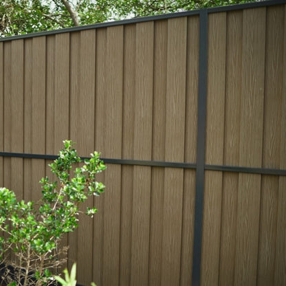 DURAPOST RAILS FOR FULL HEIGHT VENTO FENCE PANEL | 1829MM ANTHRACITE GREY (PK3)