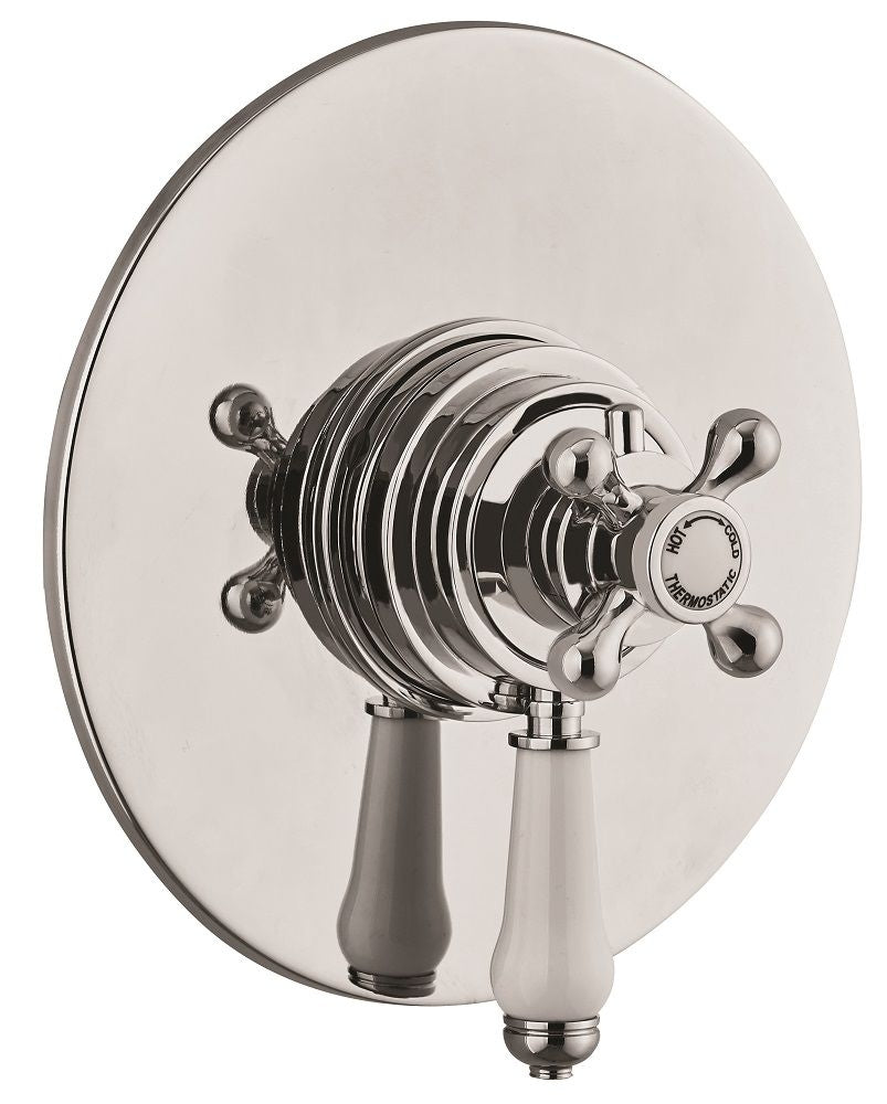 ELIZABETH Traditional Thermostatic Concealed Dual Control Shower Valve Chrome