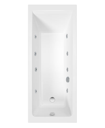 CUBO Single Ended 8 Jet Whirlpool Bath