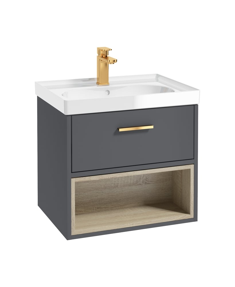 MALMO Wall Hung Single Drawer Vanity Unit