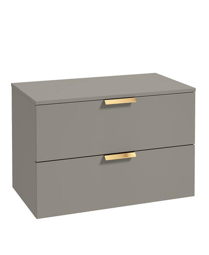 STOCKHOLM Wall Hung Two Drawer Countertop Vanity Unit