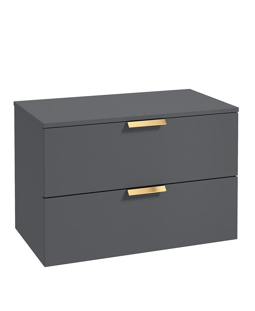 STOCKHOLM Wall Hung Two Drawer Countertop Vanity Unit