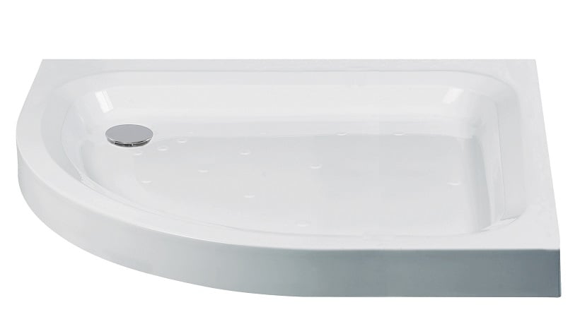 ULTRACAST Offset Quadrant Left Hand No Upstand Shower Tray