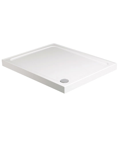 LOW PROFILE Rectangle 4 Upstand Shower Tray White