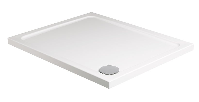 LOW PROFILE 1100x760mm Rectangle No Upstand Shower Tray