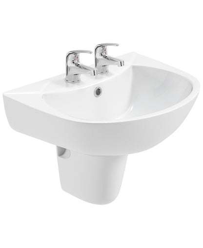 STRATA 2 Tap Hole Wash Basin & Semi Pedestal