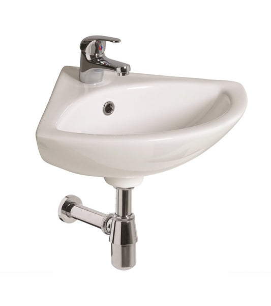 STRATA 1 Tap Hole Corner Wash Basin