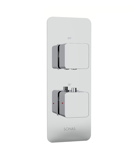 ALITA Soft Square Dual Control 1 Outlet Shower Valve