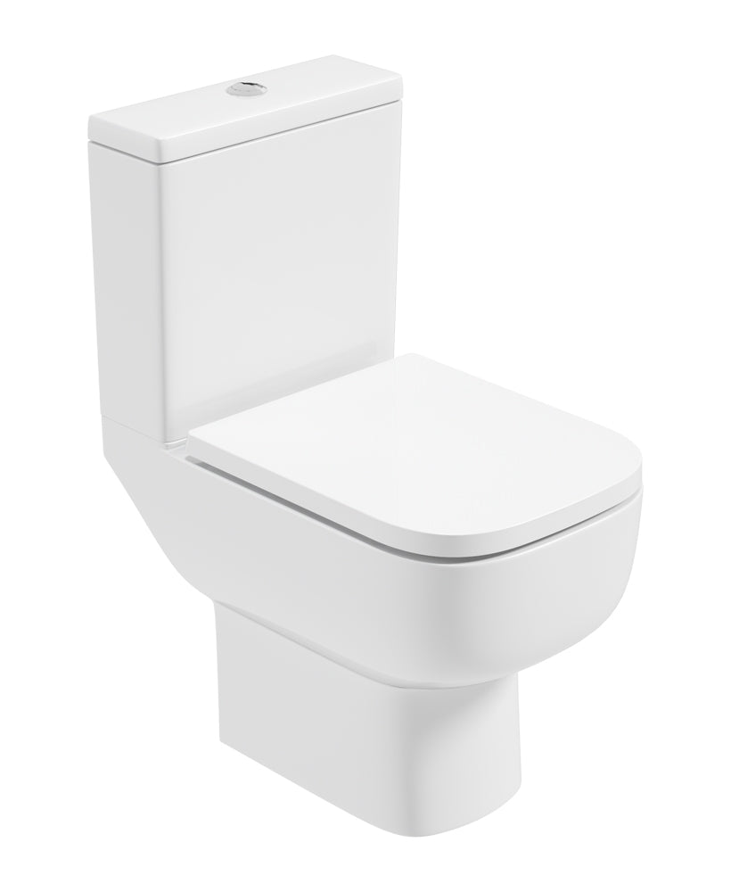 RUBIX Open Back Close Coupled WC & Gamma Soft Close Seat