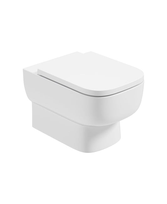 RUBIX Rimless Wall Hung WC & Gamma Soft Close Seat