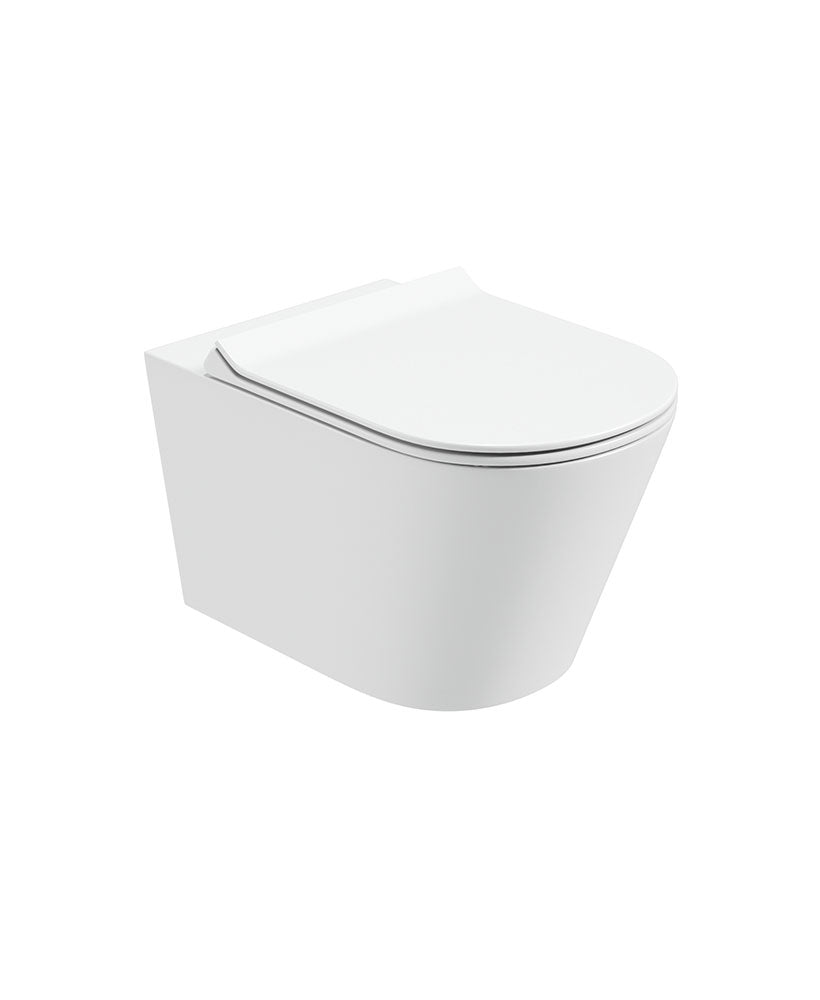 REFLECTIONS Rimless Wall Hung WC & Delta Slim Soft Close Seat